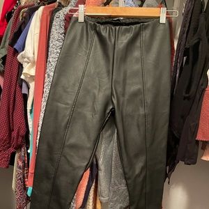 Boohoo leather leggings